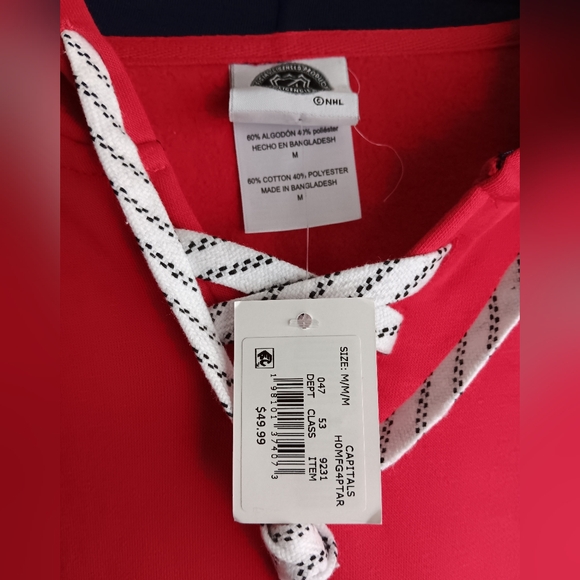 NHL Washington Capitals Hoodie NWT - Picture 3 of 5